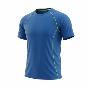 Avia XL Blue Athletic T-Shirt with Neon Accents
